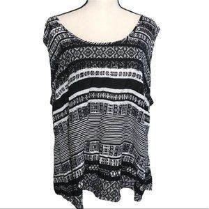 Como Vintage netting back top Sz 3X